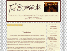 Tablet Screenshot of lesfauxbourgeois.com